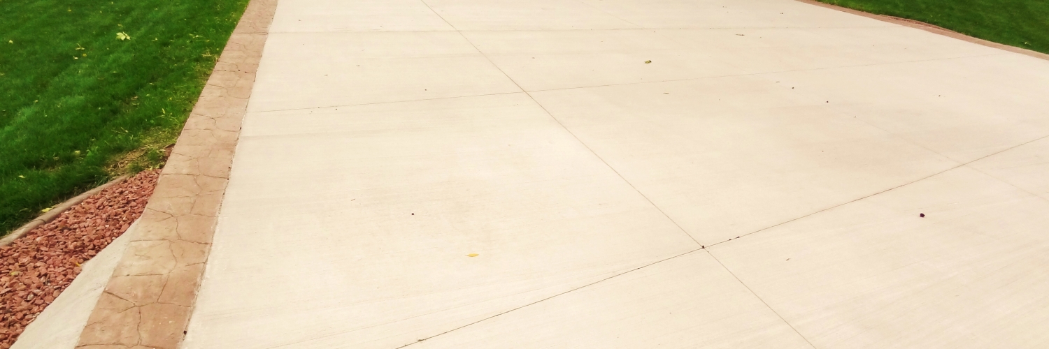 Stamped Concrete Driveway Border Hortonville WI